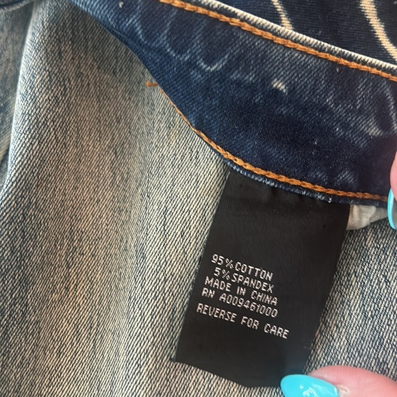 AZI Nordstrom Jeans Embellished Sparkle Bling Western Country Wide Leg sz 30 EUC - Picture 8 of 17